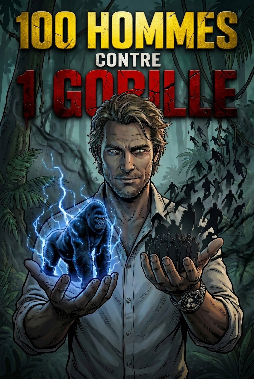 Couverture de 100 Hommes contre 1 Gorille